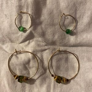 2 pair of handmade earrings